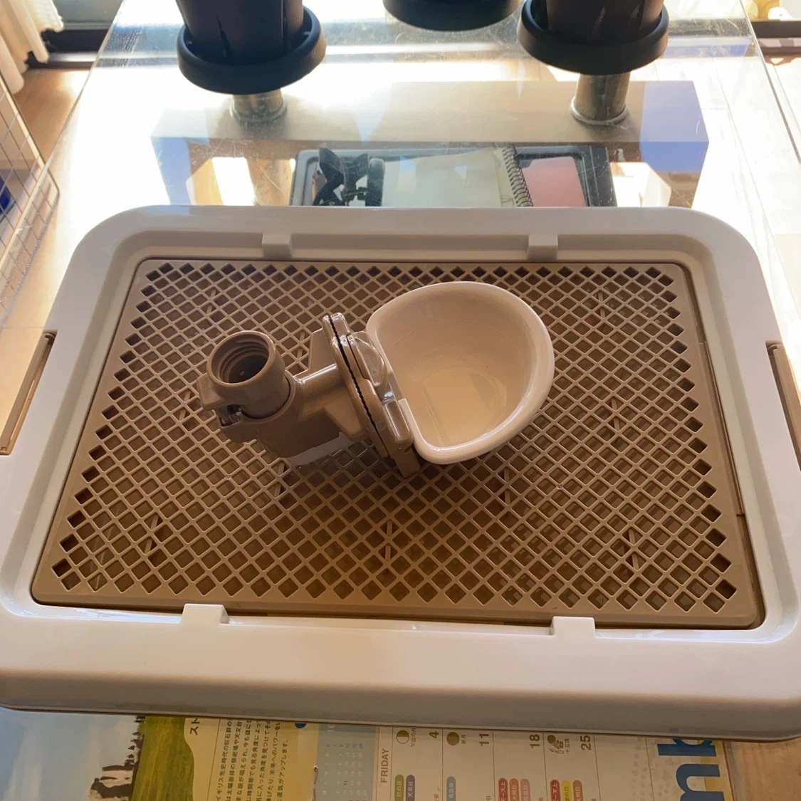 ペット用キャリーバッグと防寒マット、給水器のセットの写真5枚目