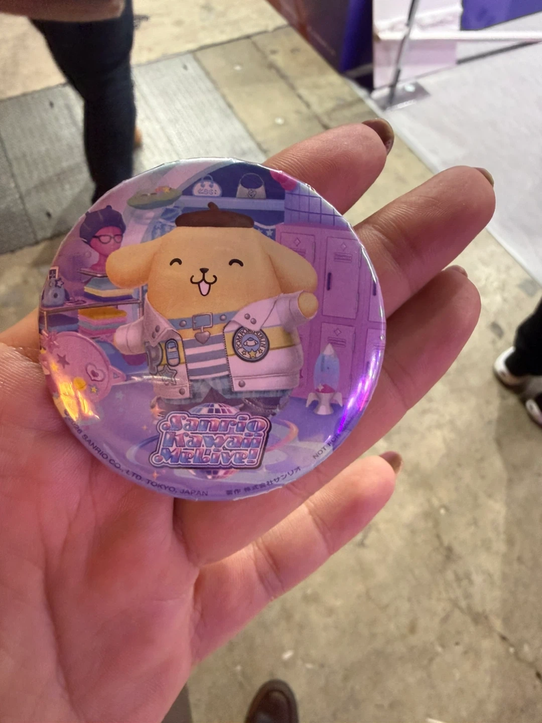 サンリオ ポムポムプリン 缶バッジ