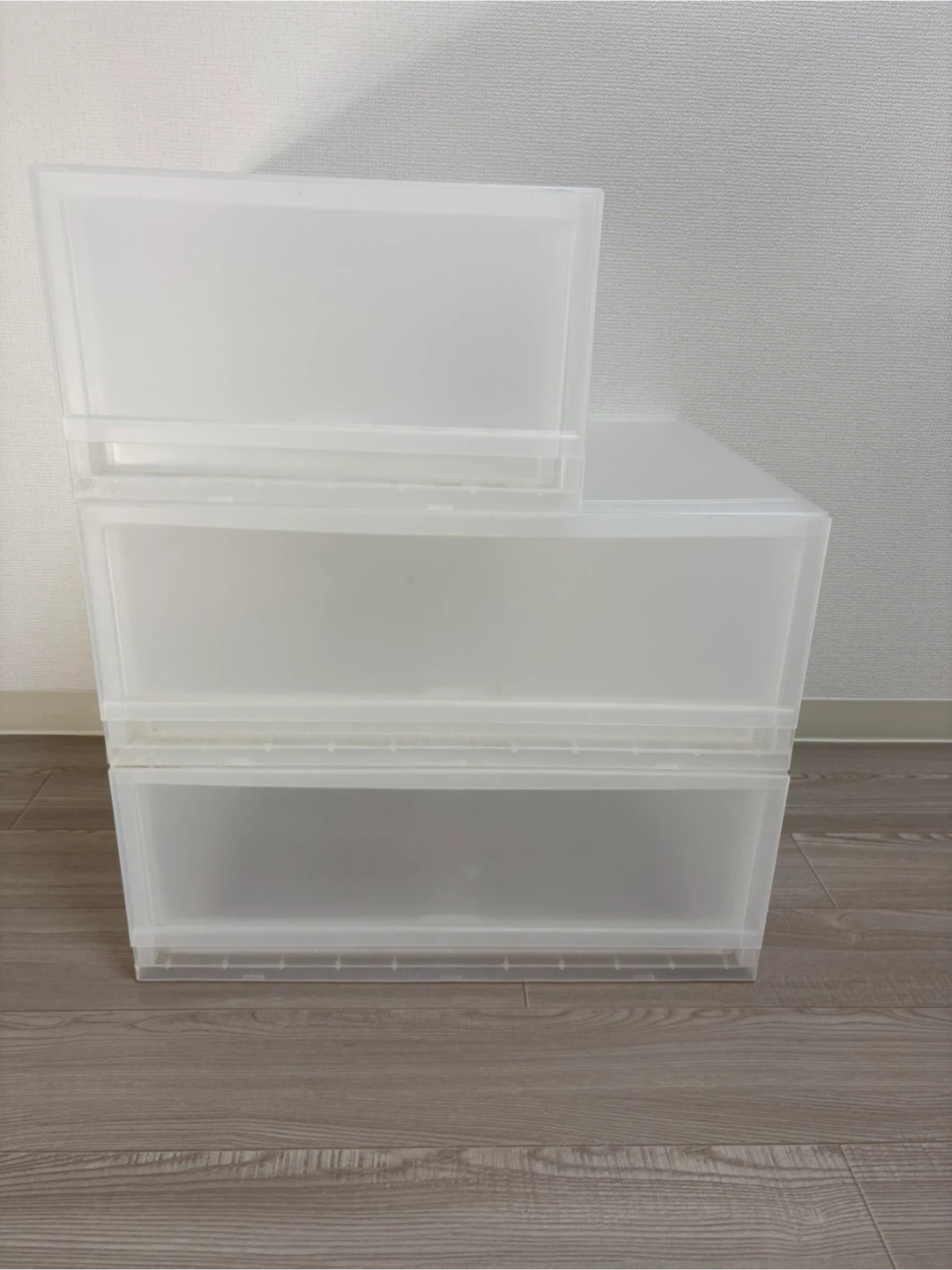 プラスチック衣装ケース 3個セット