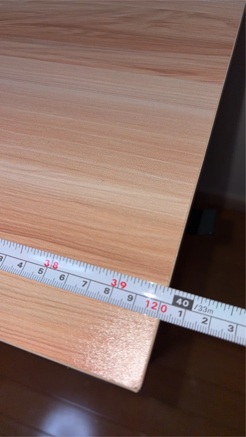 ※分解済み デスク & ラックセット 収納棚 木目調 黒フレームの写真3枚目
