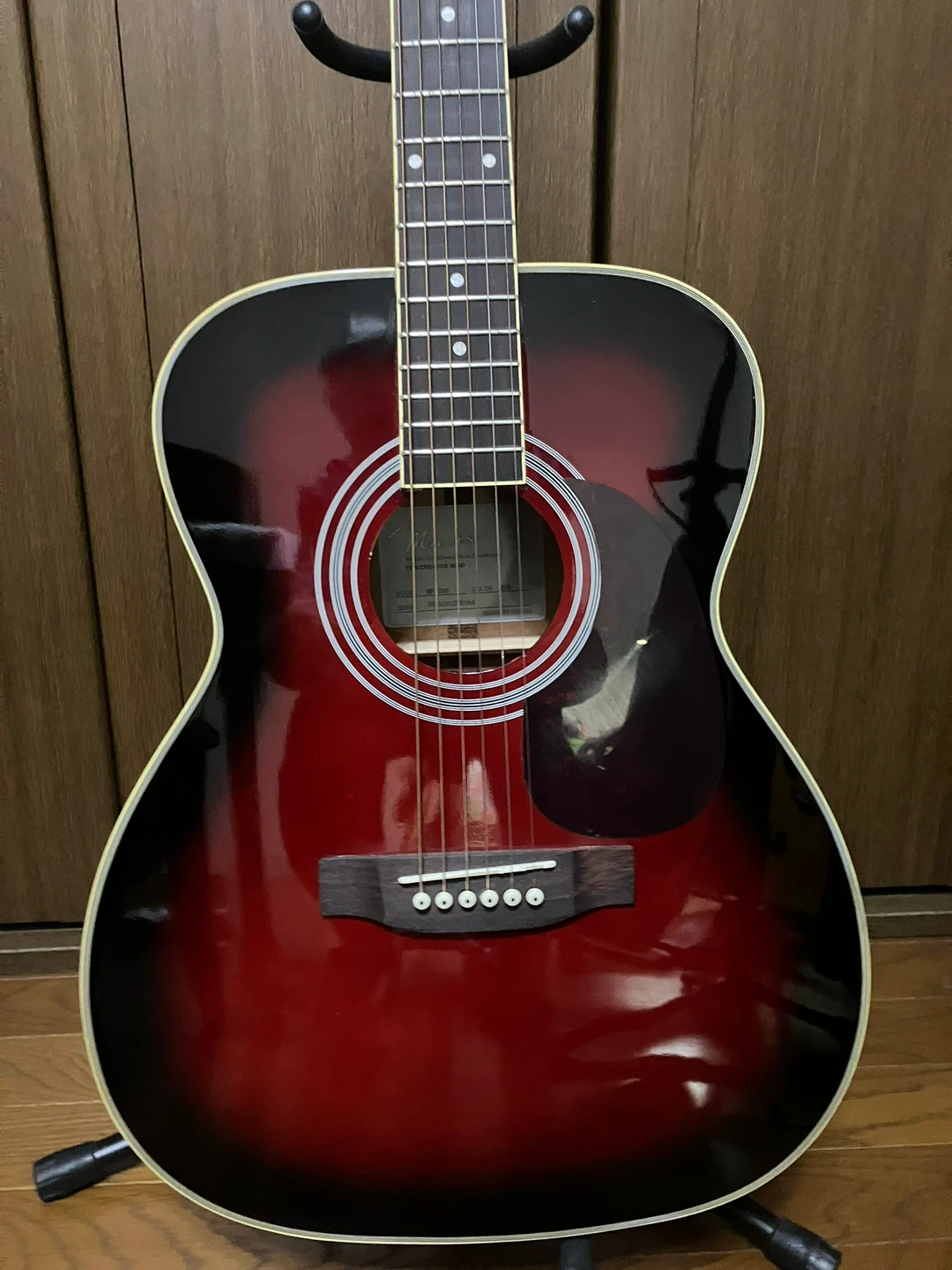 最終価格。メイビス　アコースティックギター サンバースト