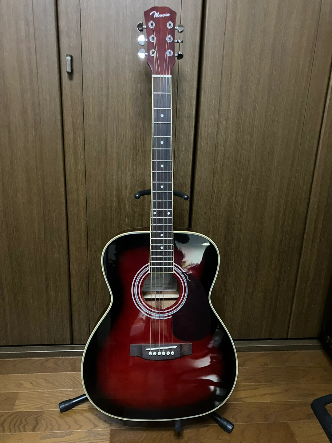 最終価格。メイビス アコースティックギター サンバーストの写真2枚目