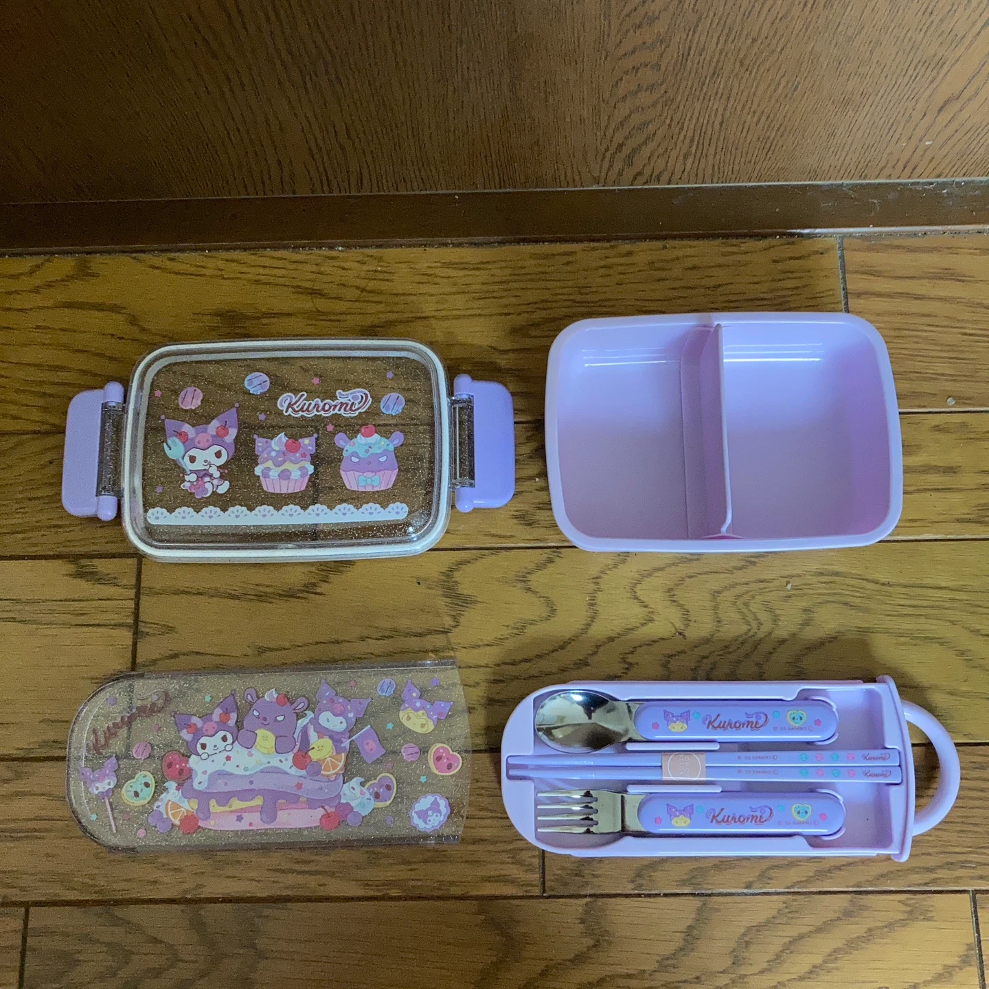 サンリオ クロミ お弁当箱 カトラリーセットの写真2枚目