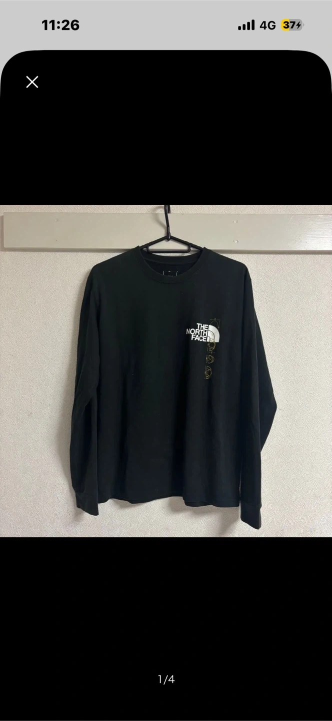 ザノースフェイス 長袖Tシャツ ブラック Lサイズ