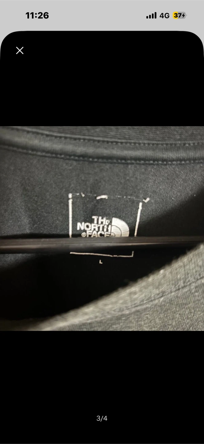 ザノースフェイス 長袖Tシャツ ブラック Lサイズの写真3枚目