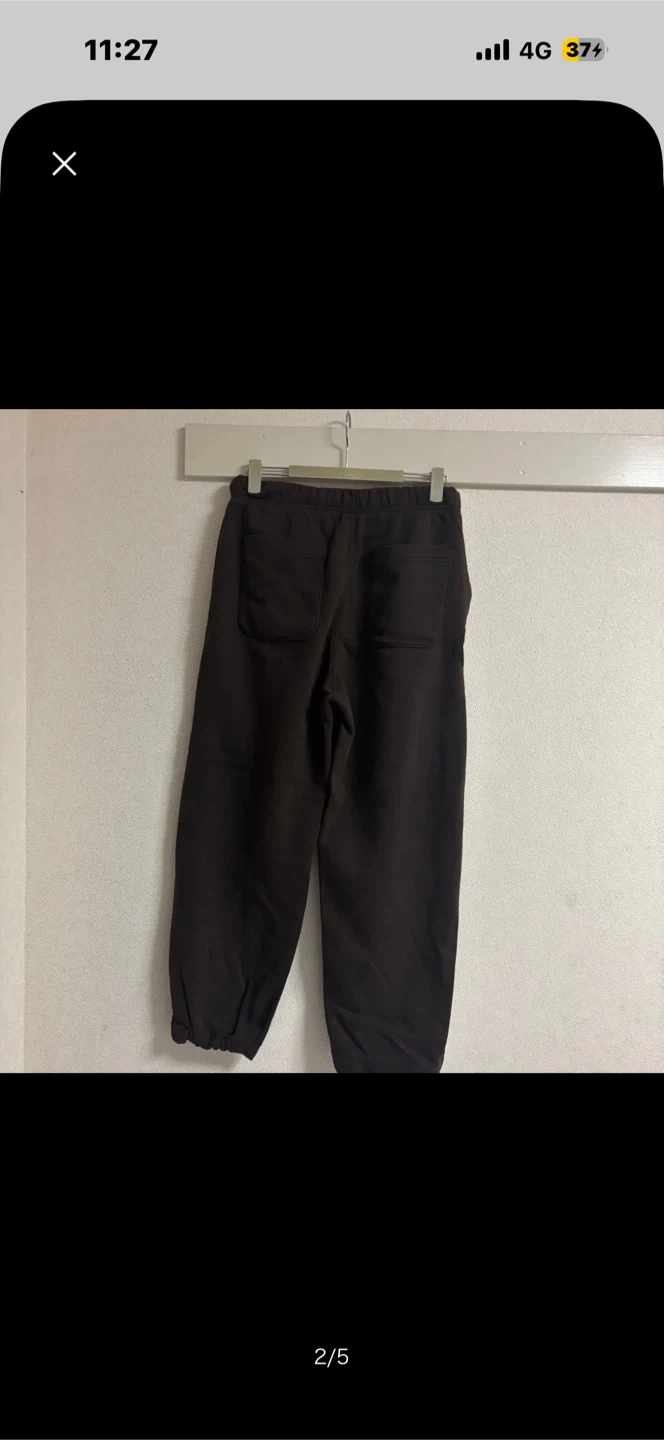 ジーユー スウェットパンツ ダークブラウン Lサイズの写真2枚目