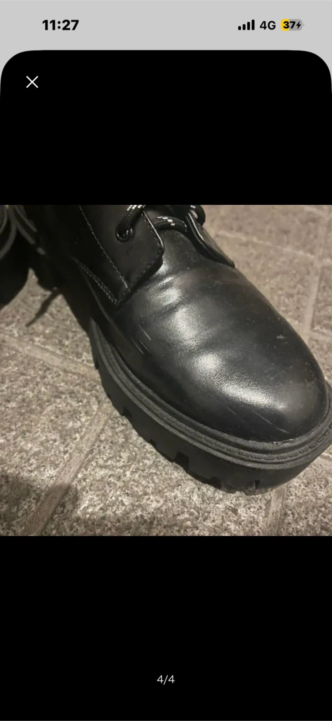 PAGEBOY ブーツ 厚底 ブラックの写真4枚目