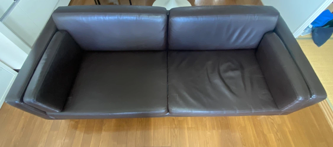 【無料】IKEA 2～3人掛けソファ ダークブラウン