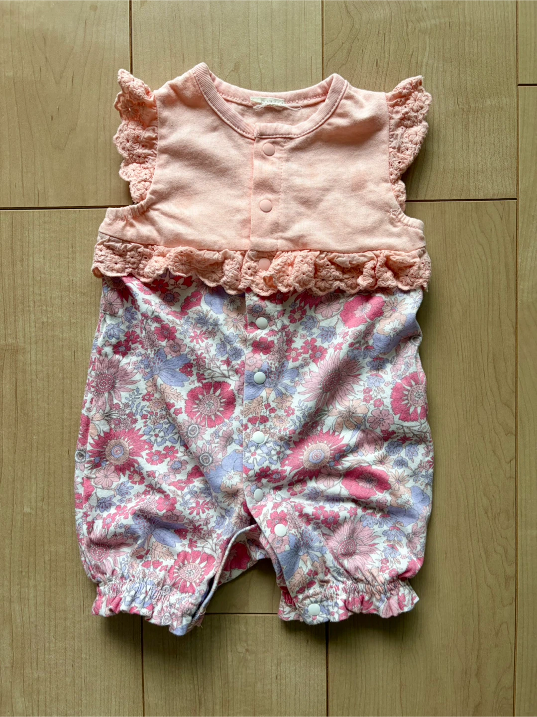 【プティマイン】ベビー服 2wayオール／カバーオール　美品❣️5点セットの写真2枚目