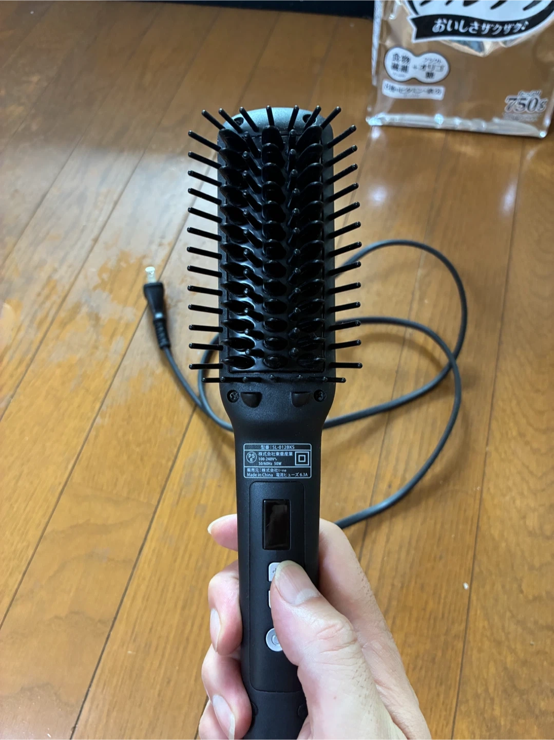 サロニア ストレートヘアブラシ SL-012BKSの写真4枚目