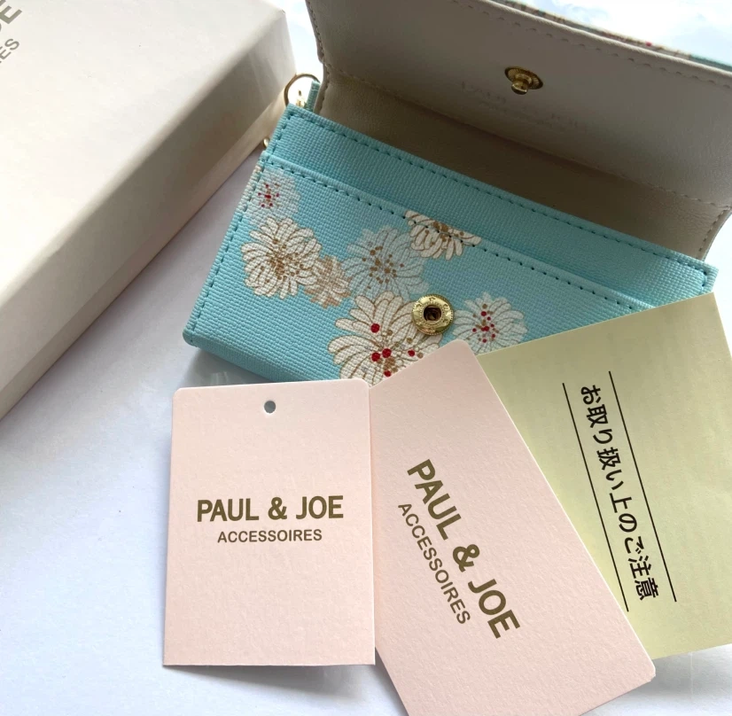 【新品未使用品】PAUL & JOE 名刺入れ/カードケース クリザンテームプリント ブルーの写真10枚目