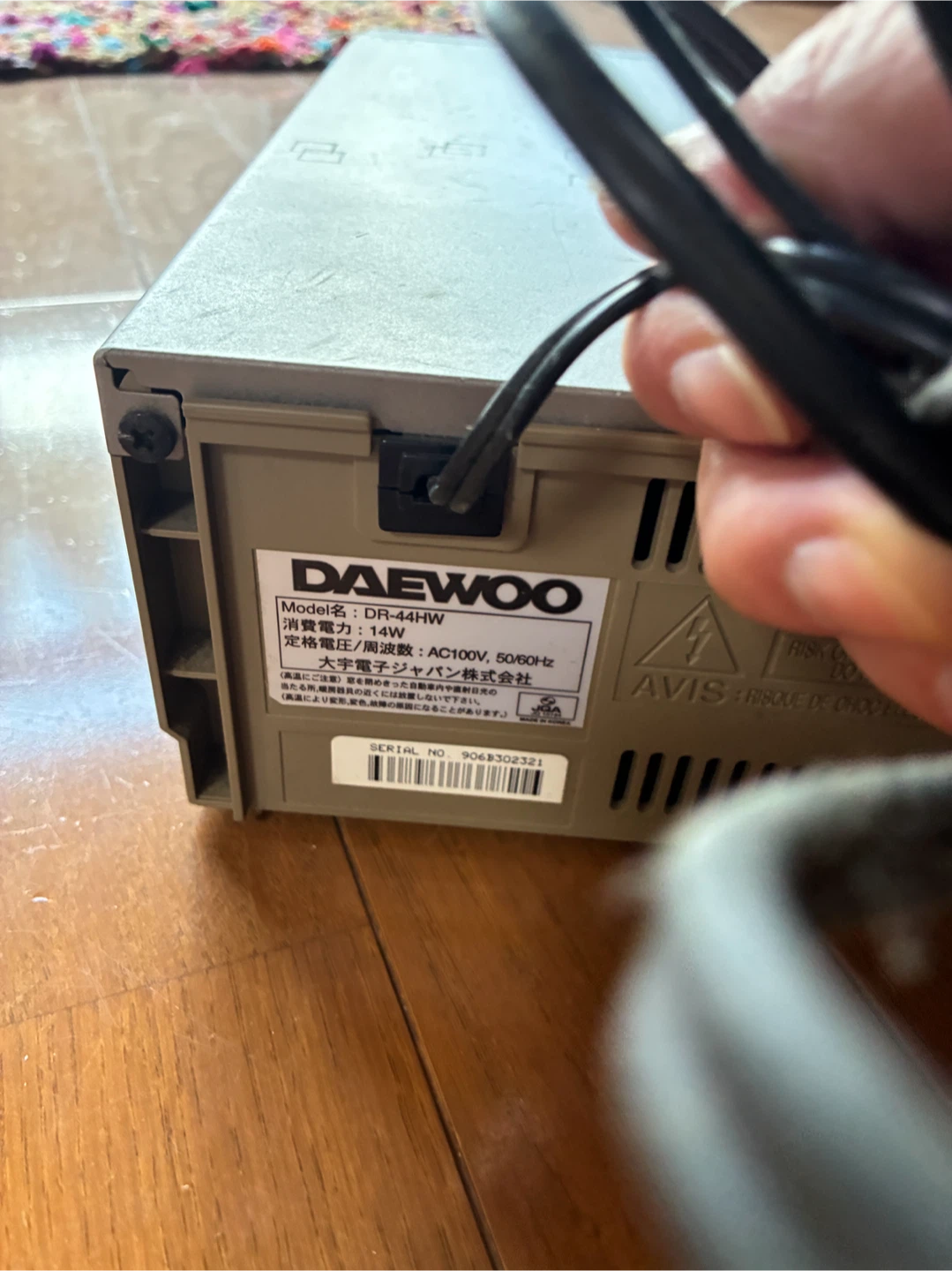 デウー VHSビデオデッキ DR-44HWの写真3枚目