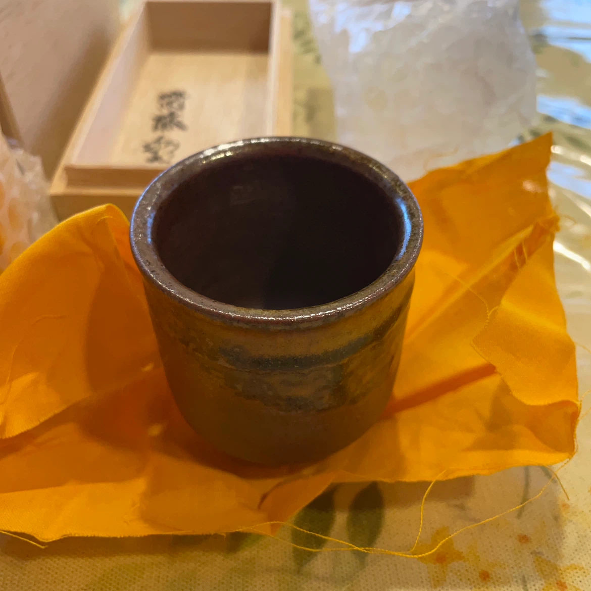 【新品・未使用】備前焼 ぐい呑 杉野窯 齋藤和成作の写真3枚目