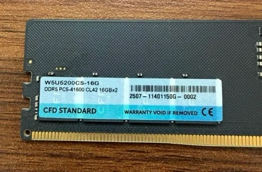 CFD STANDARD デスクトップ用メモリ DDR5-5200 16GB W5U5200CS-16G 1枚の写真3枚目