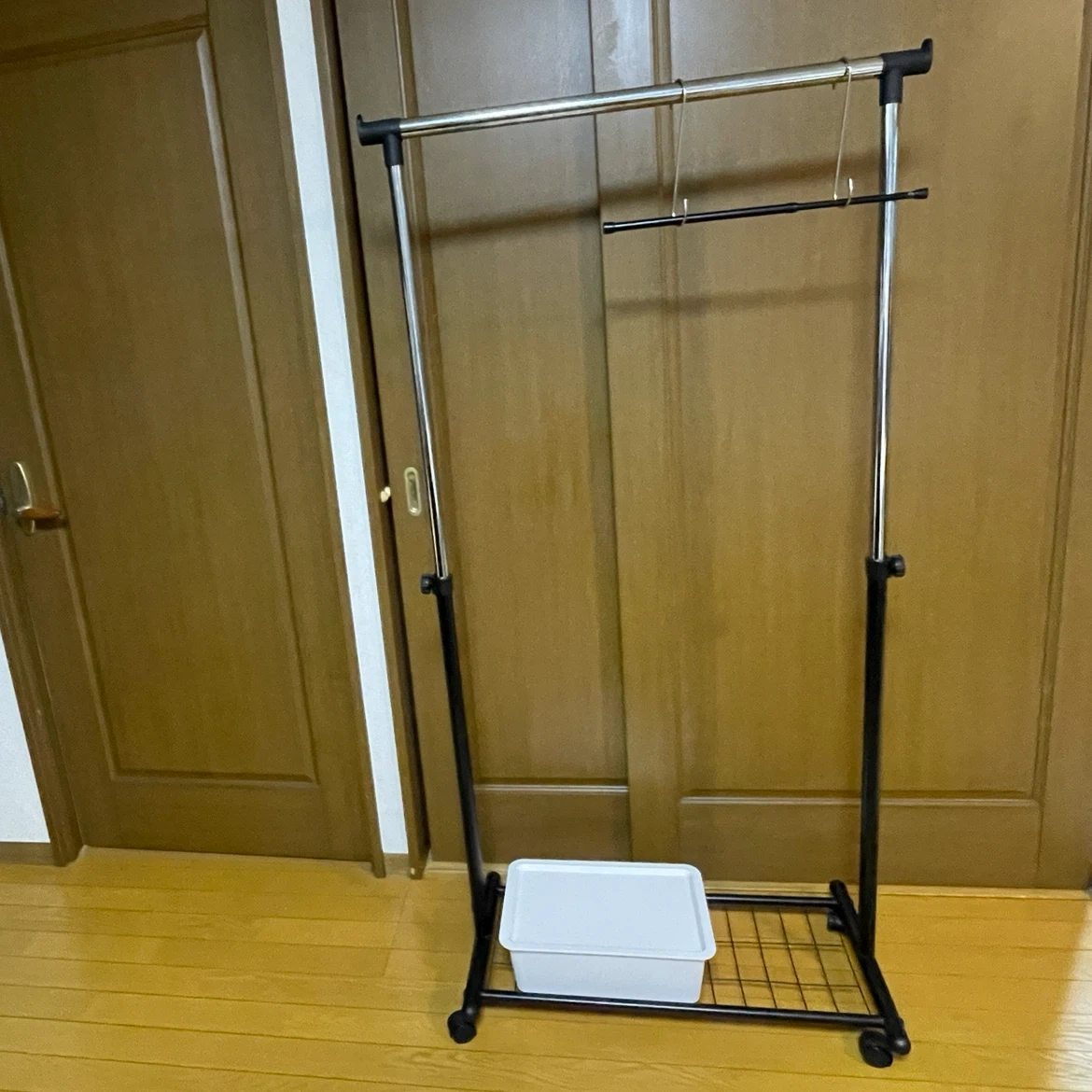 ハンガーラック 収納ケース付き