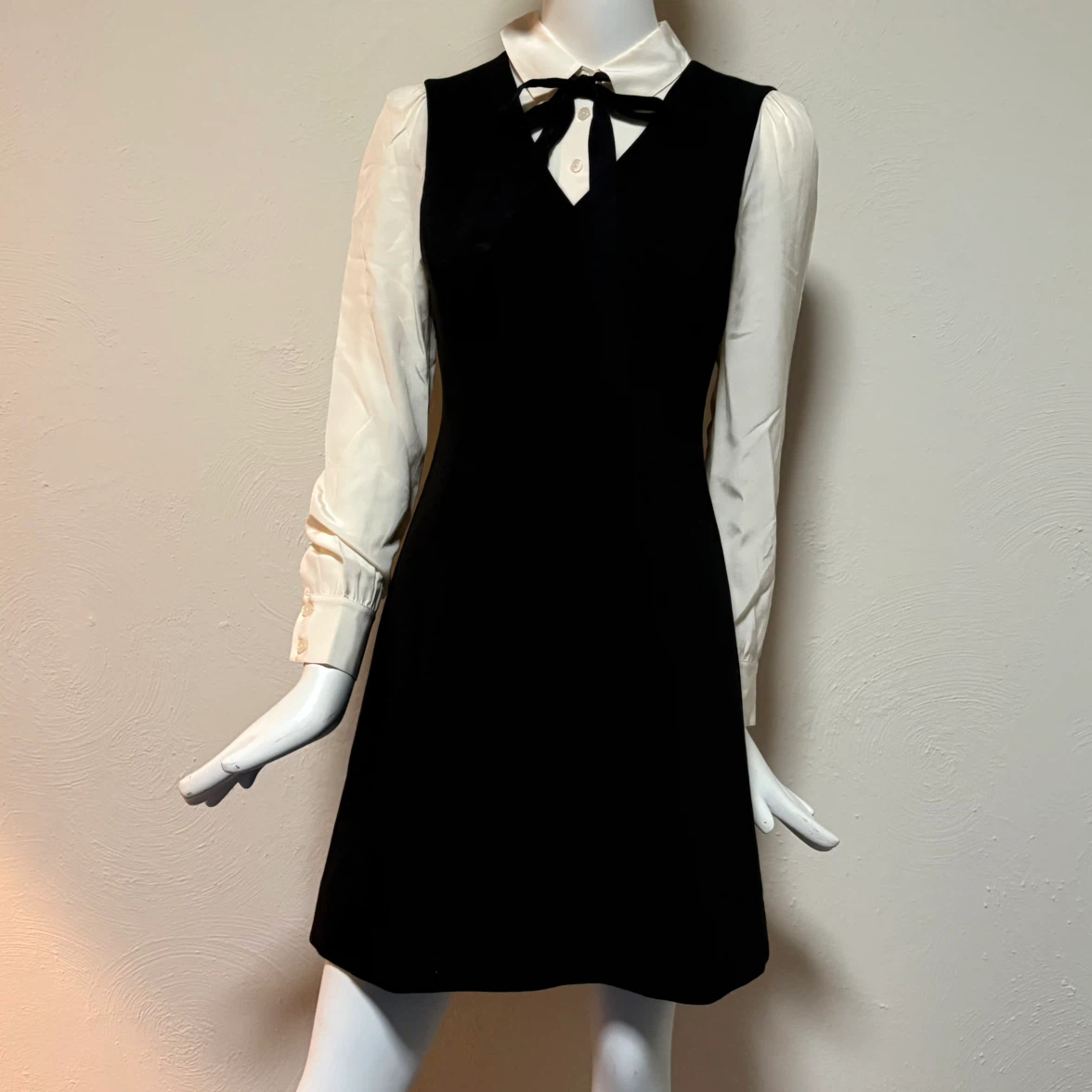 kate spade new york ドッキング長袖 ひざ丈ワンピース　0