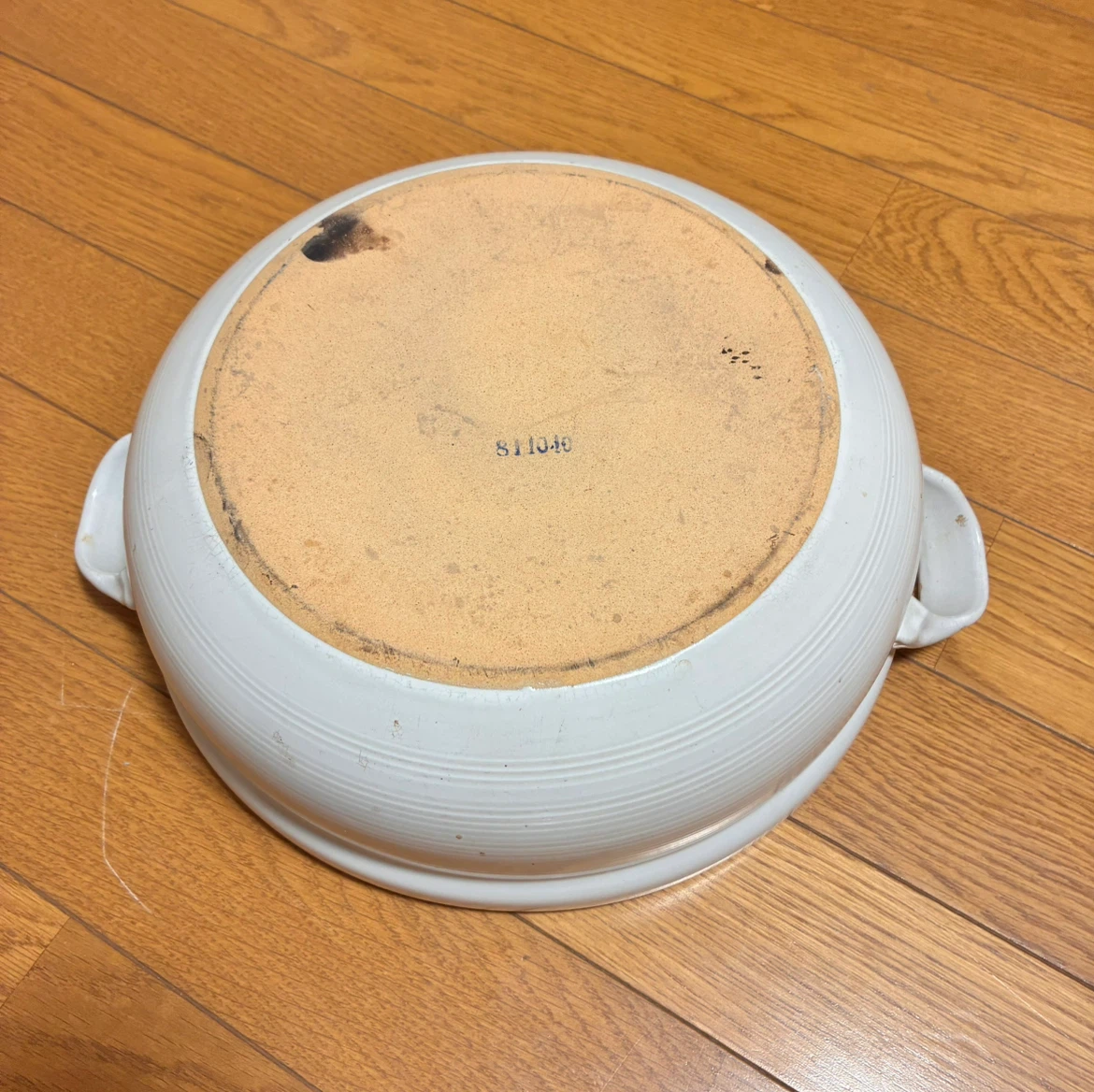 土鍋 陶器 ホワイト 蒸しプレート付きの写真4枚目