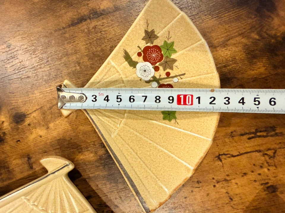 扇皿 4枚セット 陶器 和食器の写真6枚目