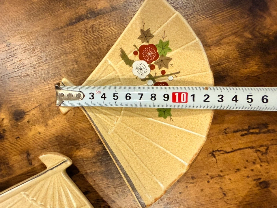 扇皿 4枚セット 陶器 和食器の写真6枚目