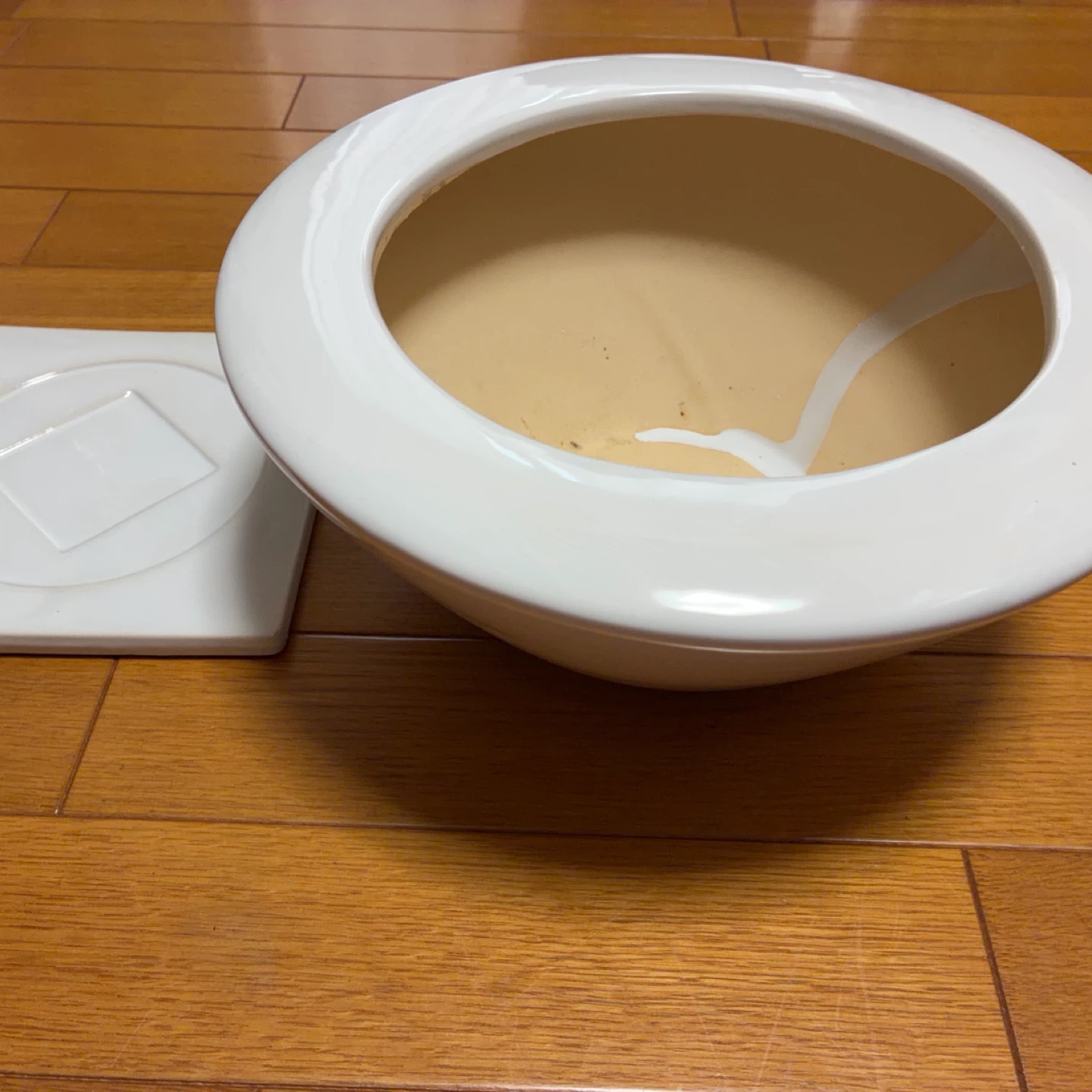 植木鉢 受け皿付き ホワイトの写真2枚目