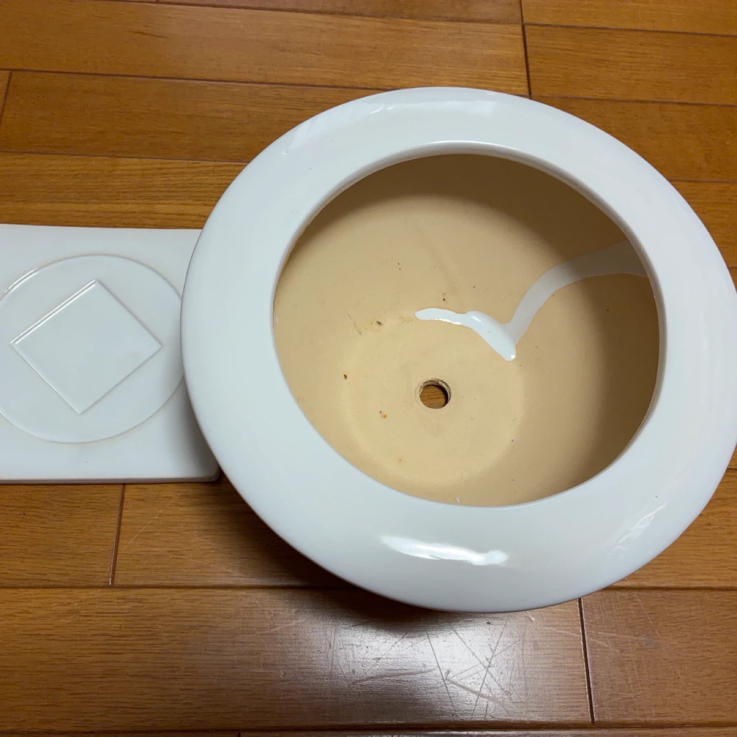 植木鉢 受け皿付き ホワイト