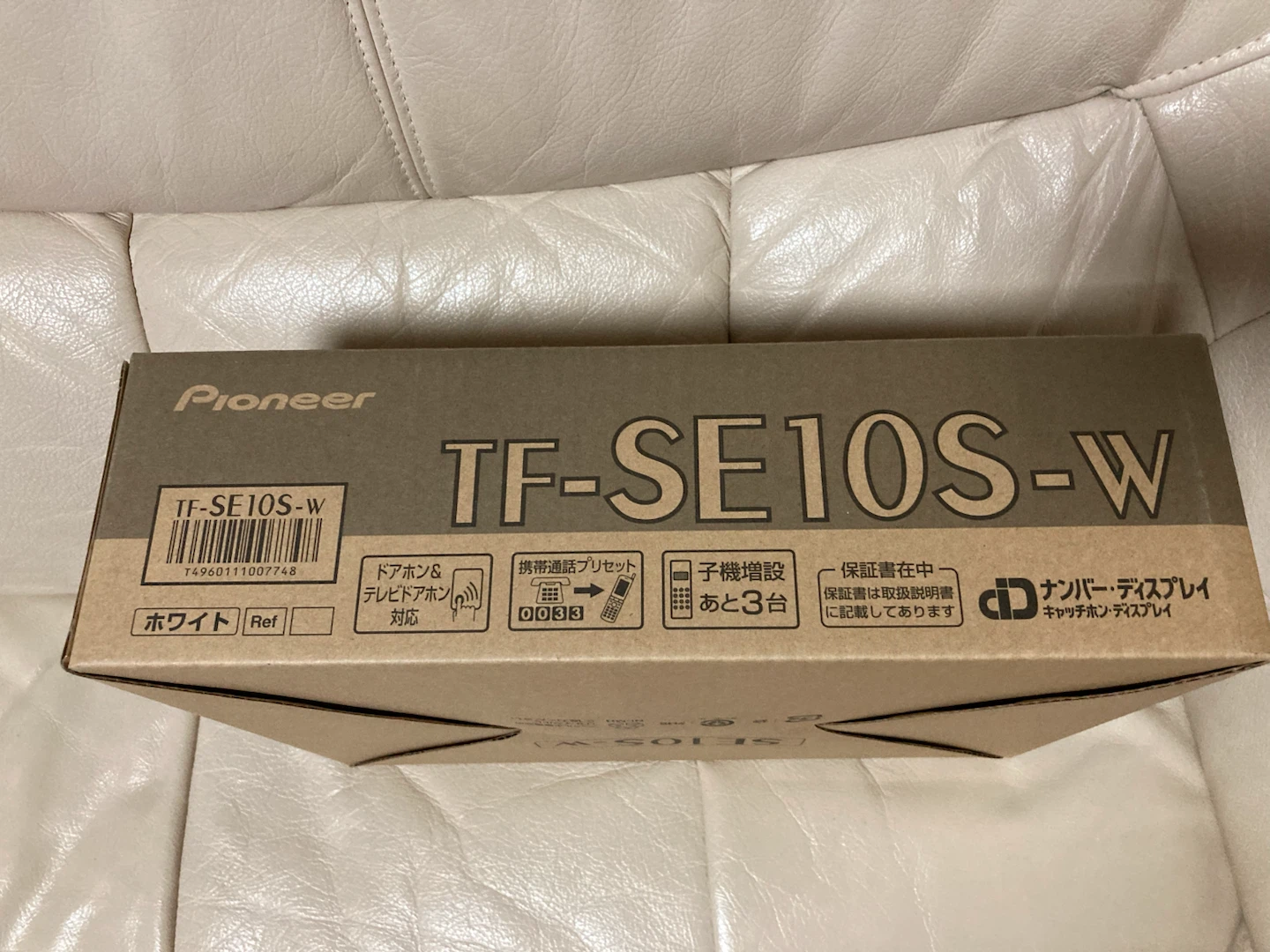 パイオニア コードレス電話機 TF-SE10S-Wの写真5枚目