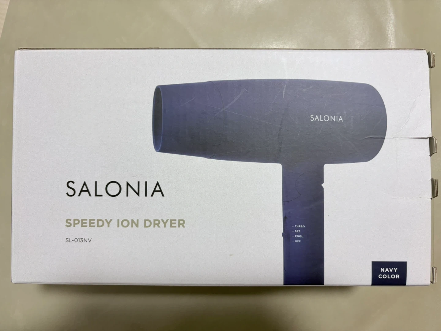 SALONIA スピーディーイオンドライヤー ネイビー SL-013NV