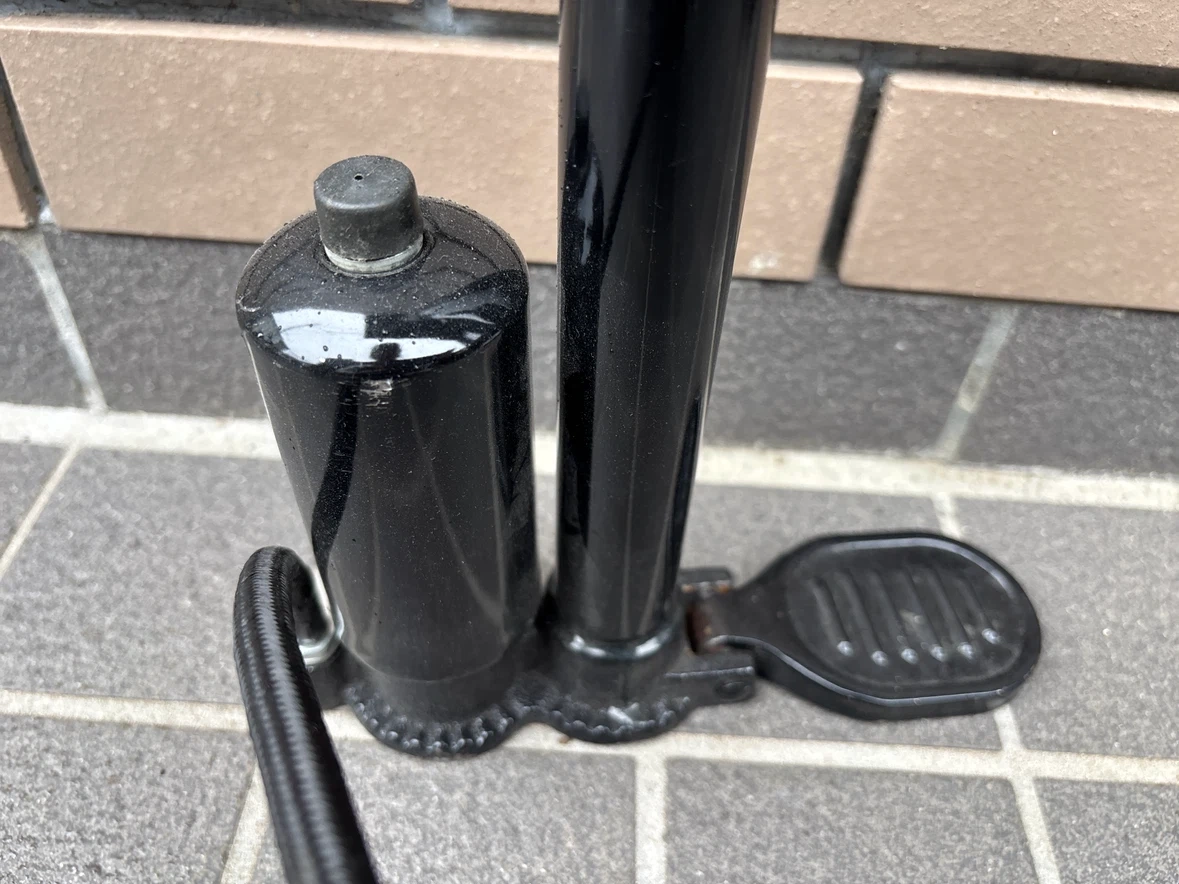 ジャンク品 サギサカ 自転車用空気入れ ブラック