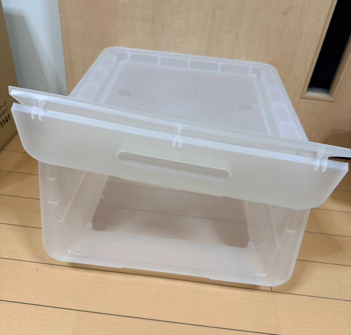 プラスチック製 収納ケース クリアの写真3枚目