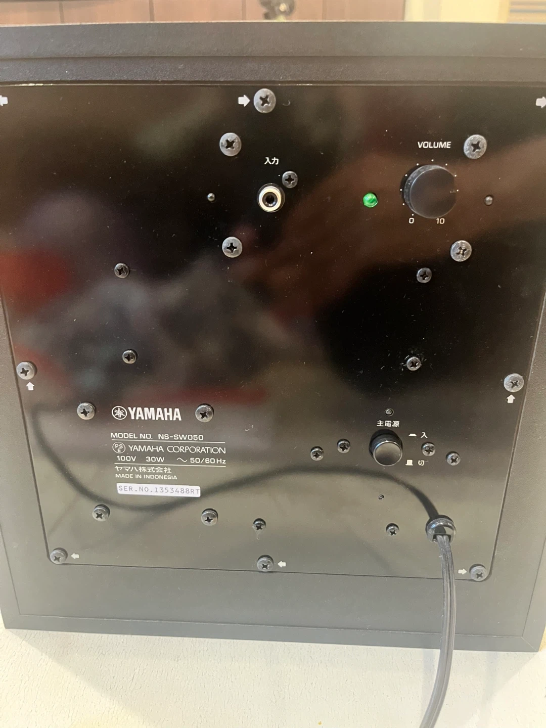 ヤマハ サブウーファー NS-SW050の写真2枚目