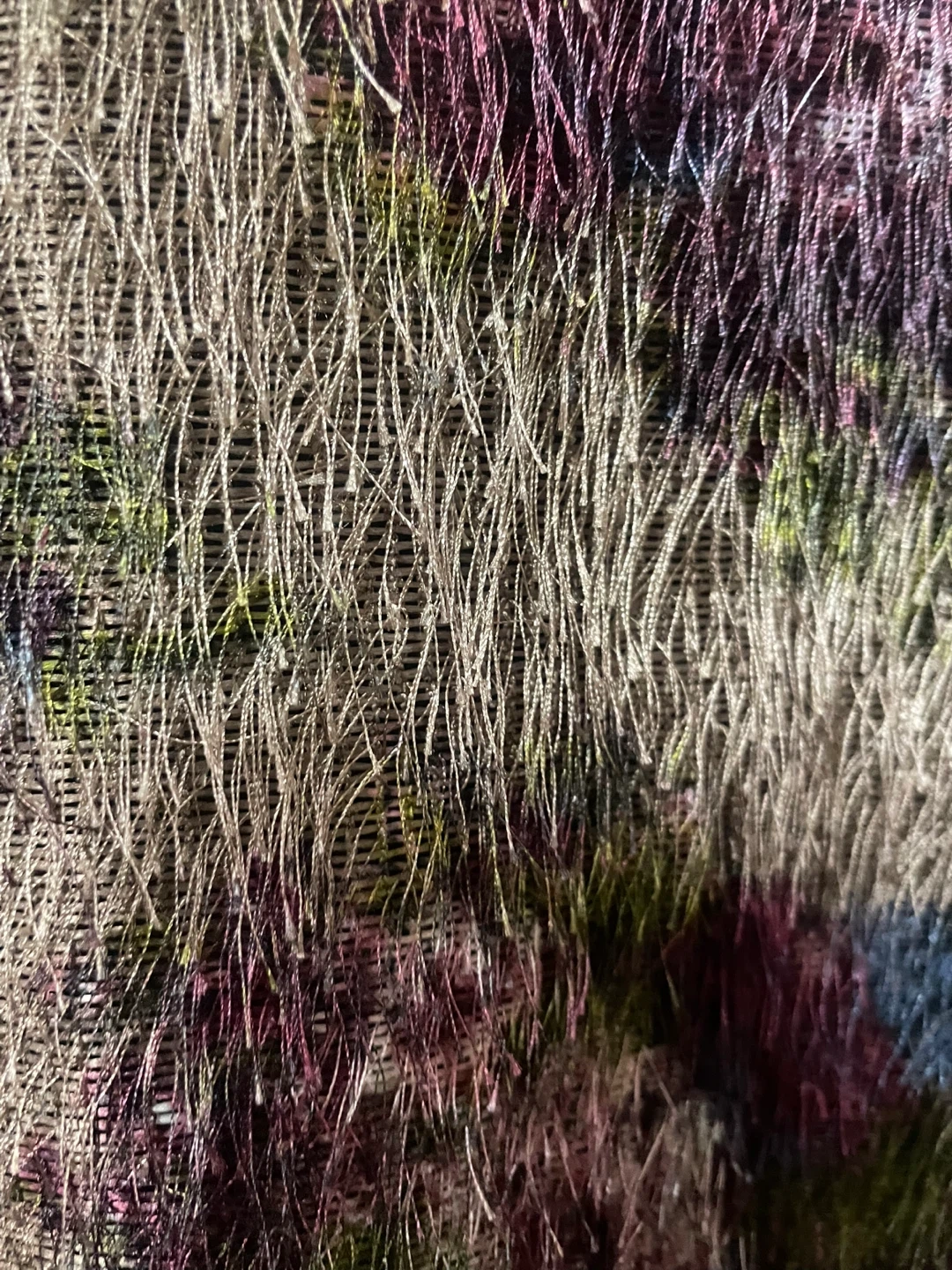 花柄 シャギーニット トップスの写真2枚目