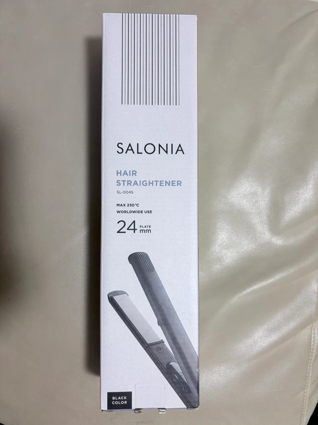 SALONIA ヘアアイロン SL-004S ブラック 24mm