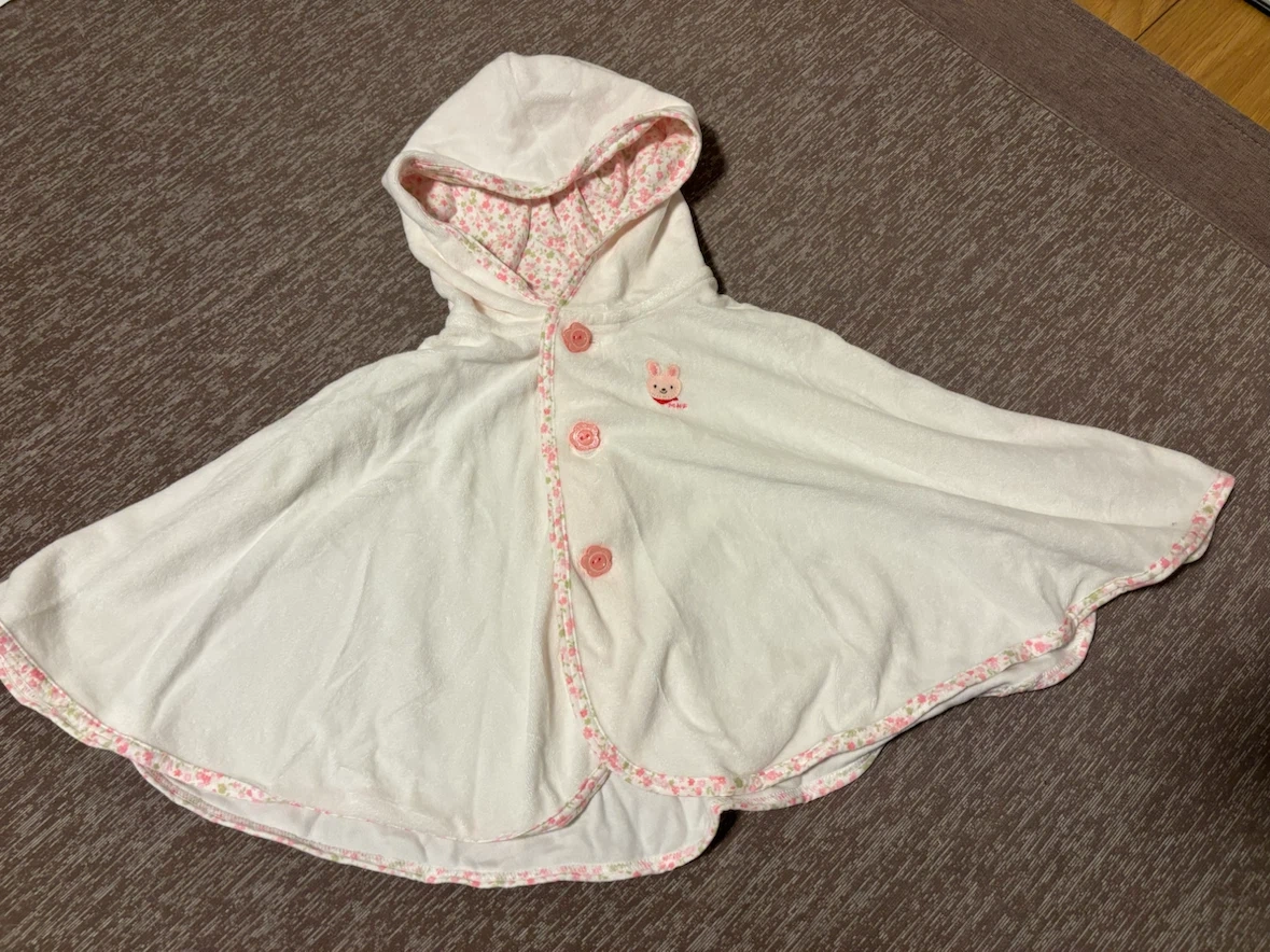 ミキハウス うさこ ポンチョ ケープ