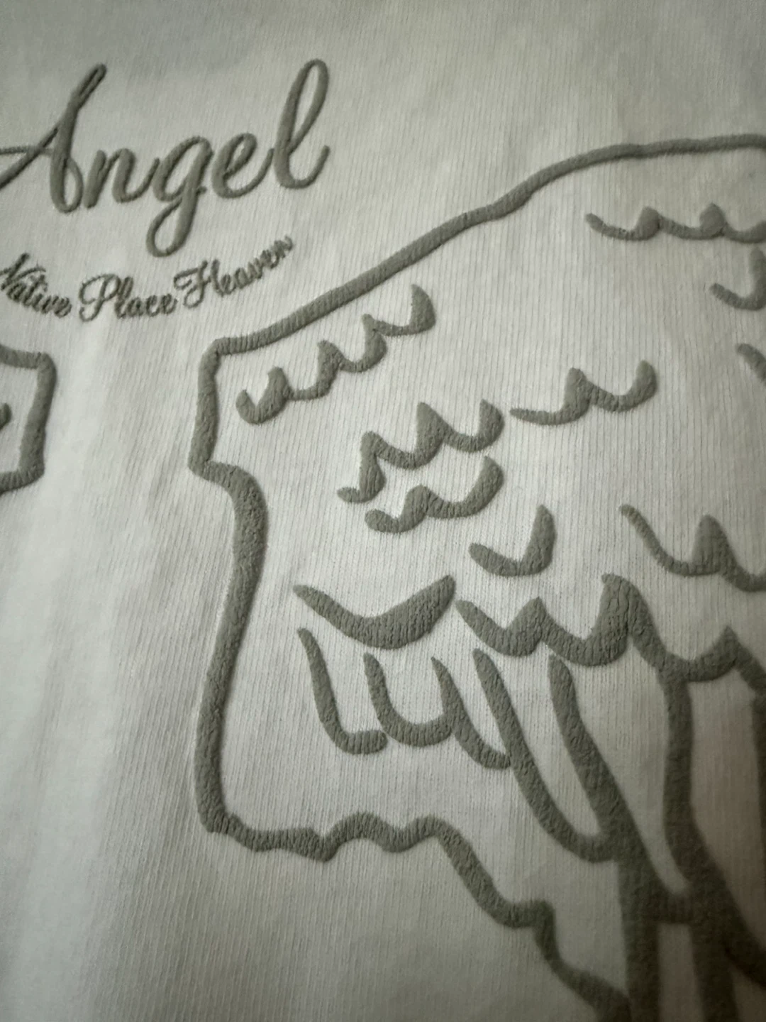 BEDBROS エンジェルプリントTシャツ ホワイトの写真3枚目