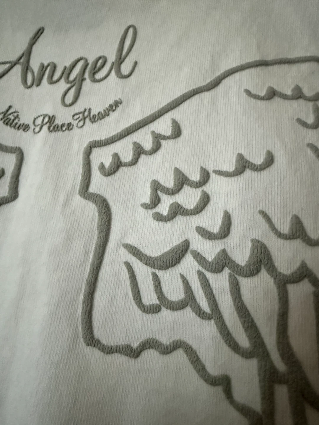 BEDBROS エンジェルプリントTシャツ ホワイトの写真3枚目