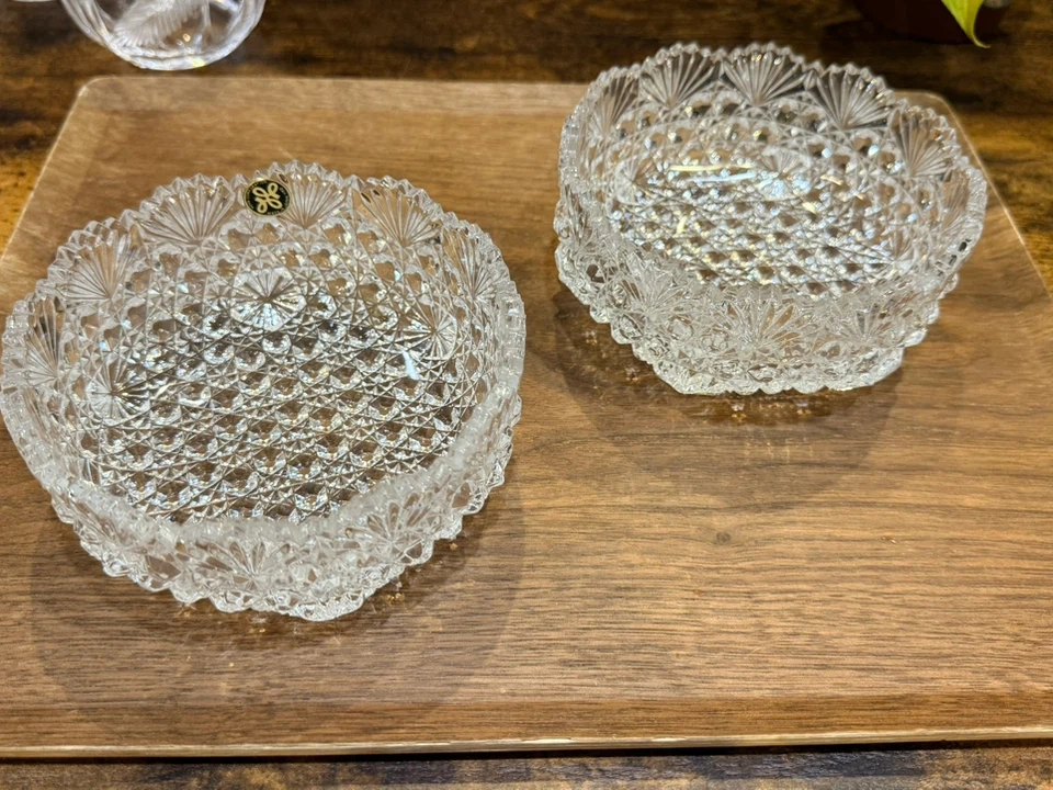 Hoya クリスタルガラス 小鉢 2個セットの写真3枚目