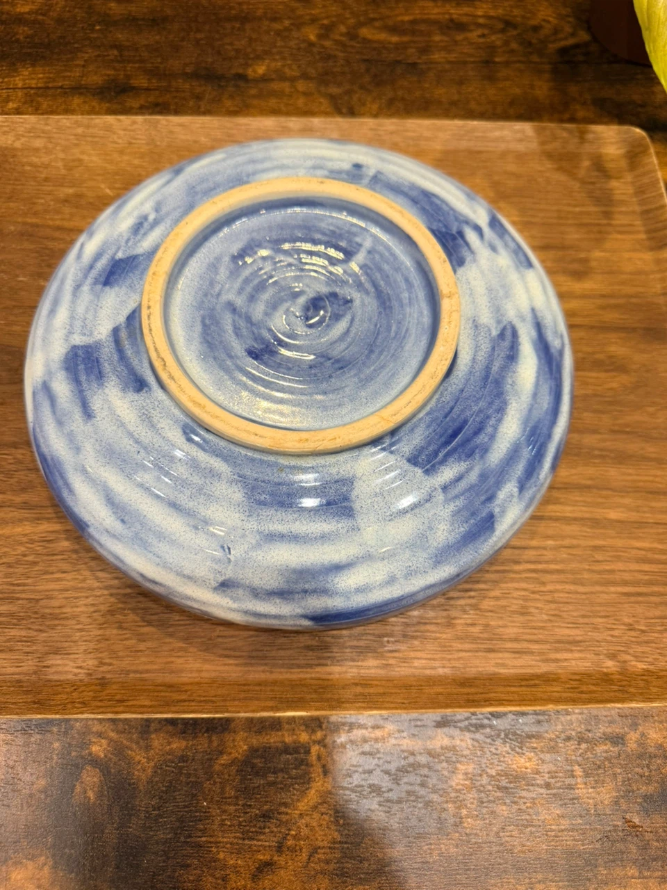 陶器 花柄 盛り皿 青 ブルーの写真4枚目