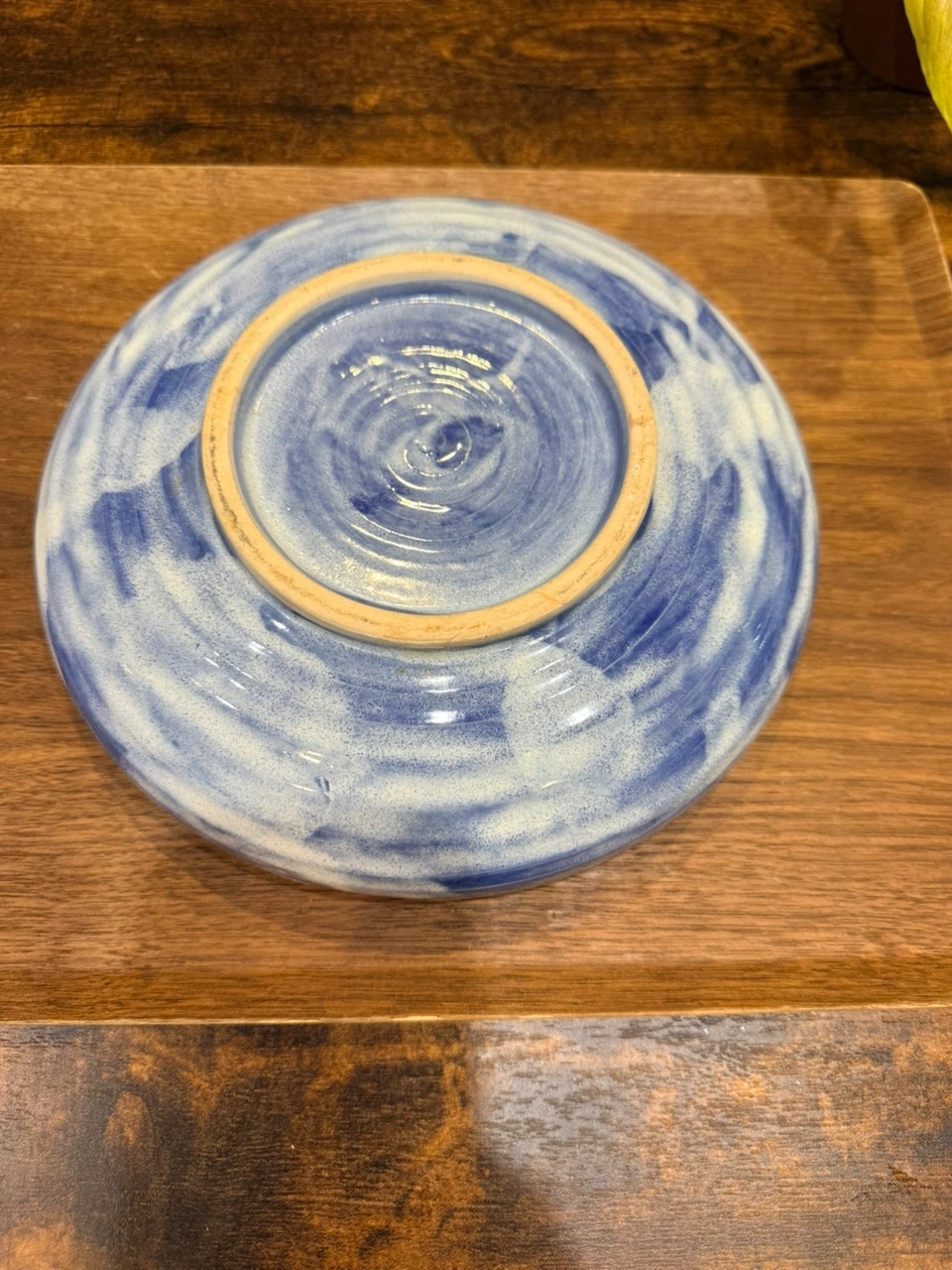 陶器 花柄 盛り皿 青 ブルーの写真4枚目