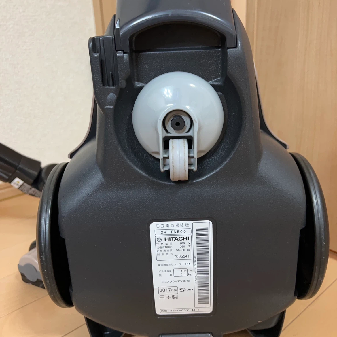日立 掃除機 CV-TS500 パワーブーストサイクロンの写真6枚目
