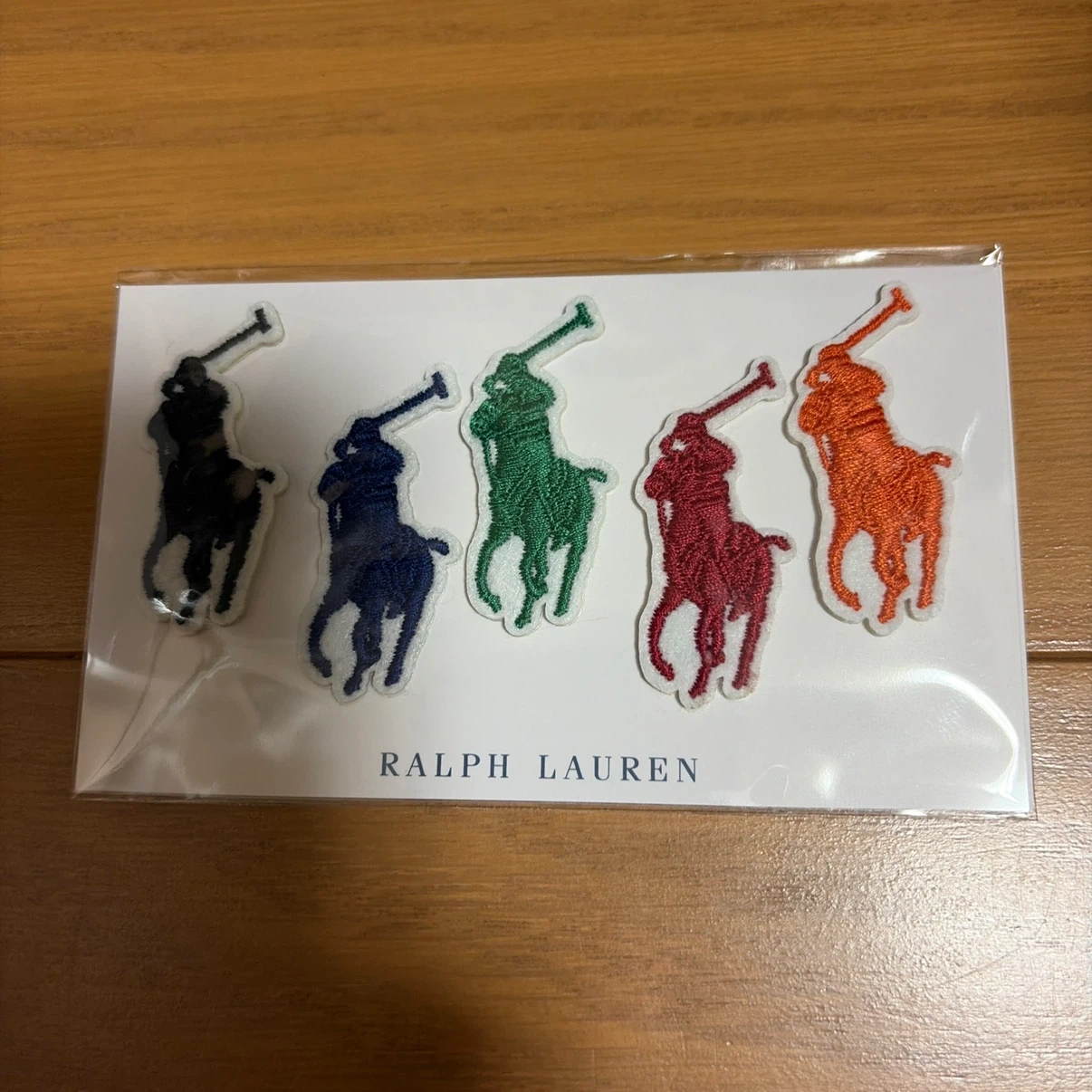 POLO RALPH LAUREN ポニー 刺繍 シール ワッペン 5色セット