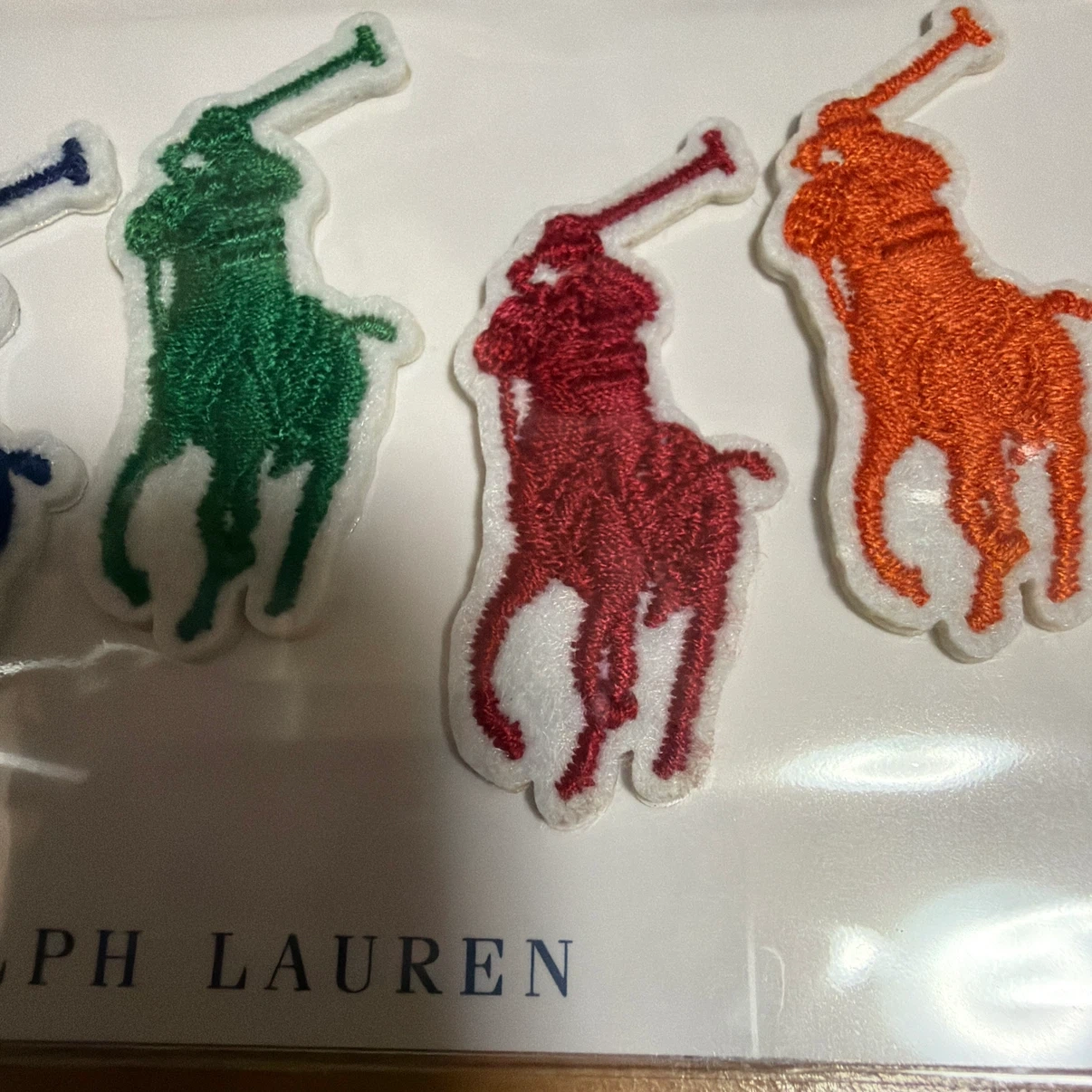 POLO RALPH LAUREN ポニー 刺繍 シール ワッペン 5色セットの写真2枚目