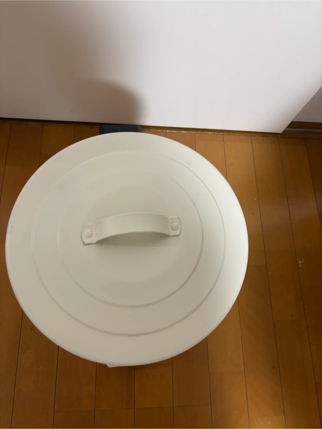 ペダル式ゴミ箱 ホワイトの写真2枚目
