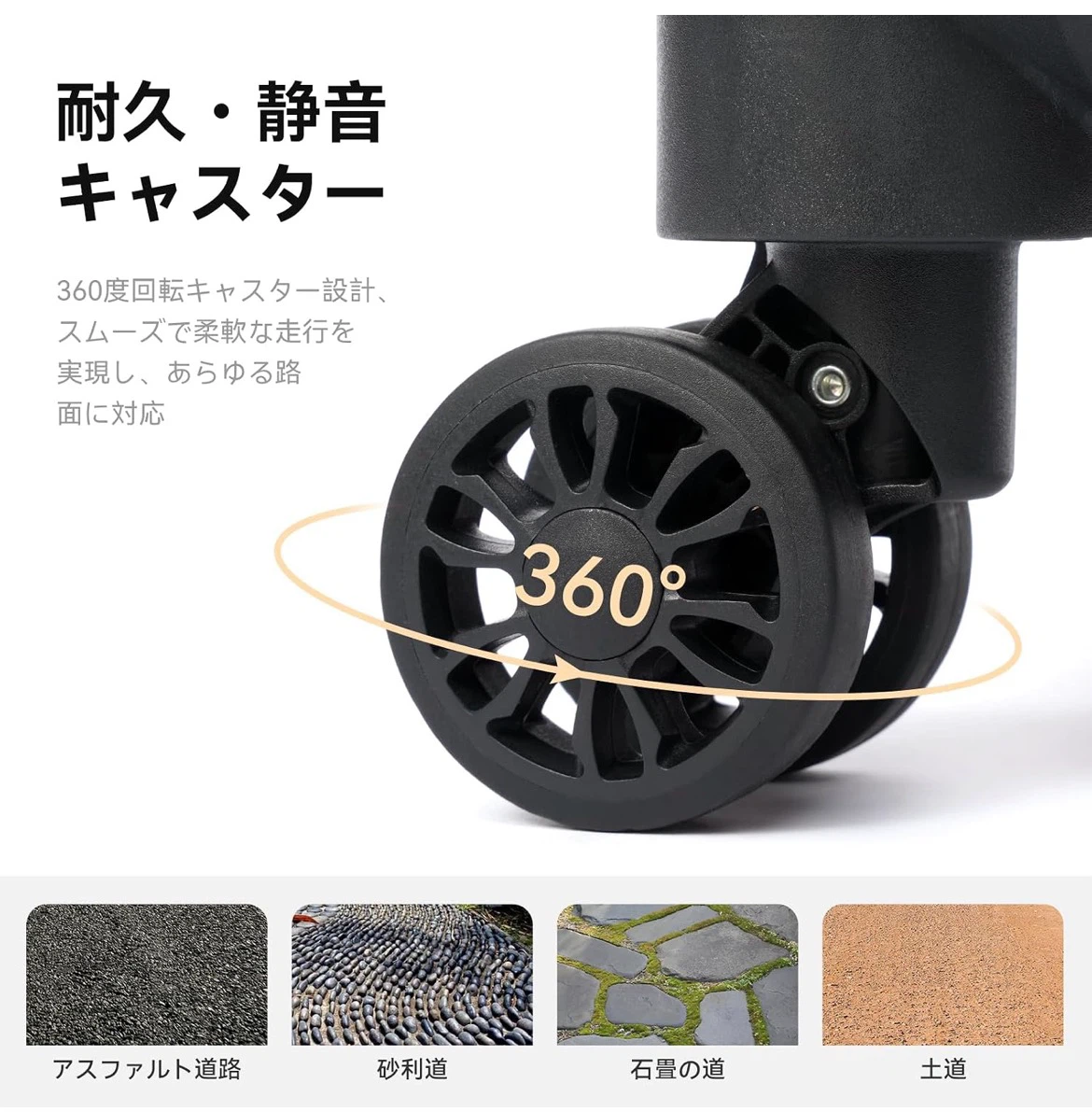 【新品未使用】スーツケース キャリーケース キャリーバッグ Mサイズ 68.5リットル 3-7泊用の写真4枚目