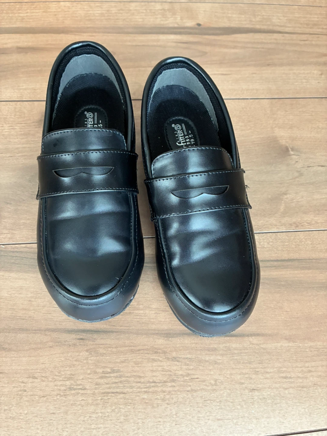 バイオフィッター キッズ ローファー 黒 19.5cm