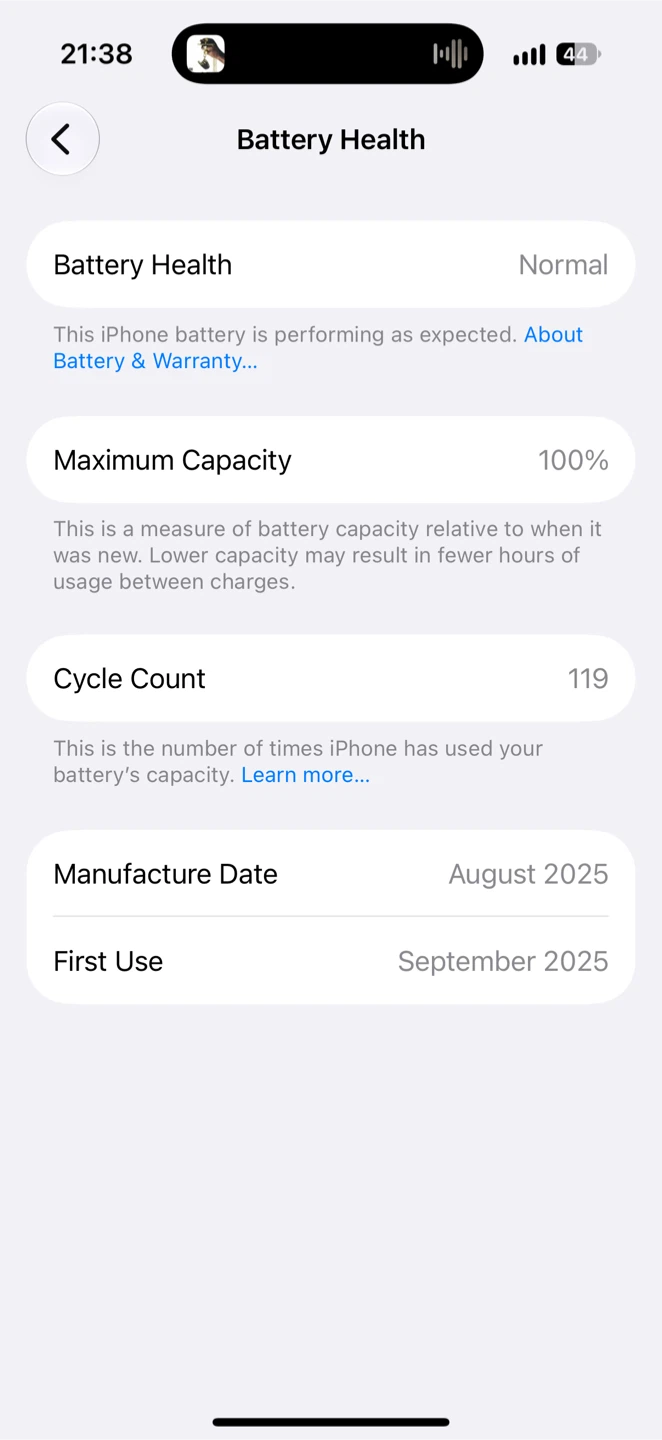 iPhone 17 Proシルバー 100%バッテリーの写真3枚目