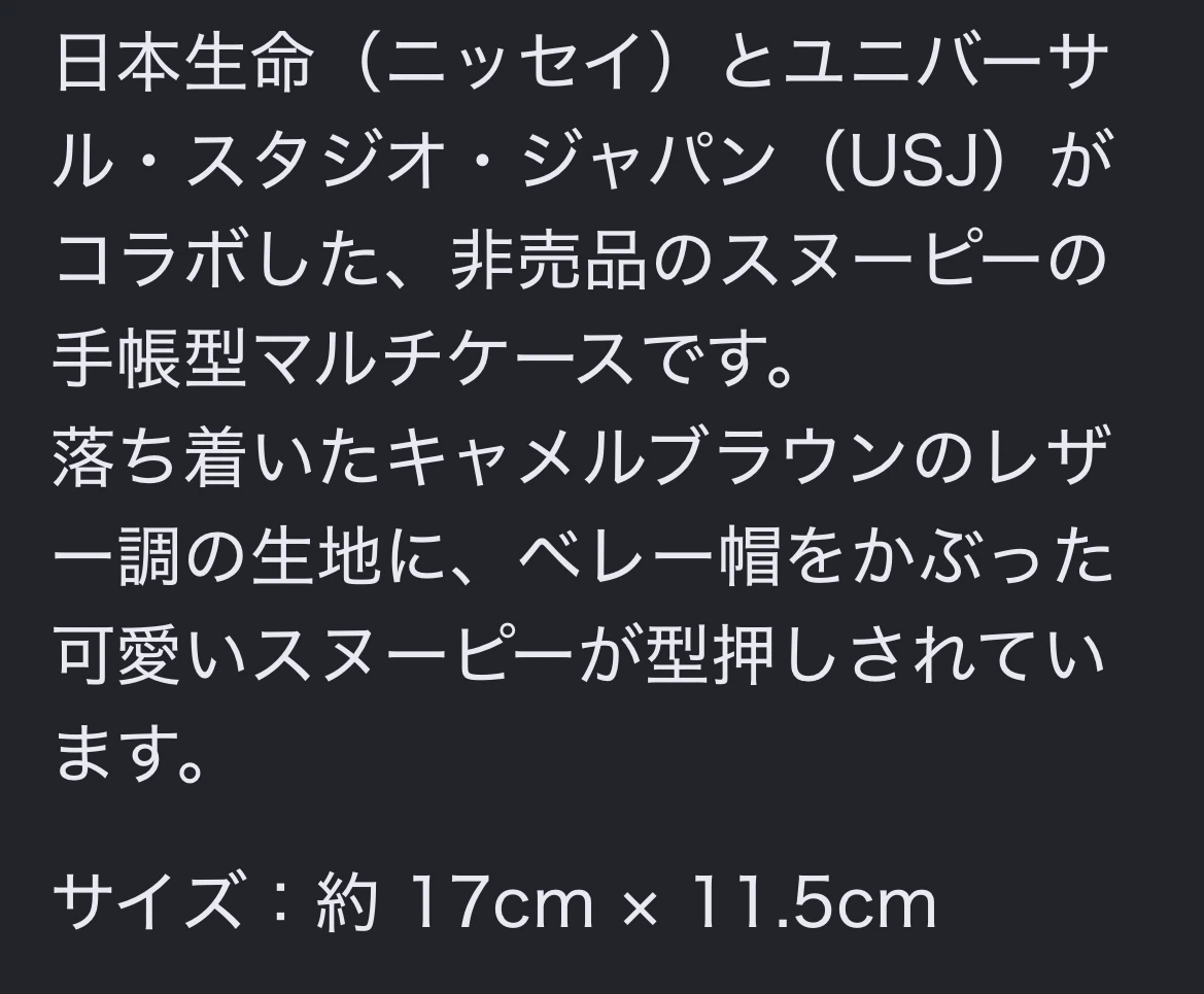 スヌーピー マルチケース USJコラボ 非売品の写真4枚目