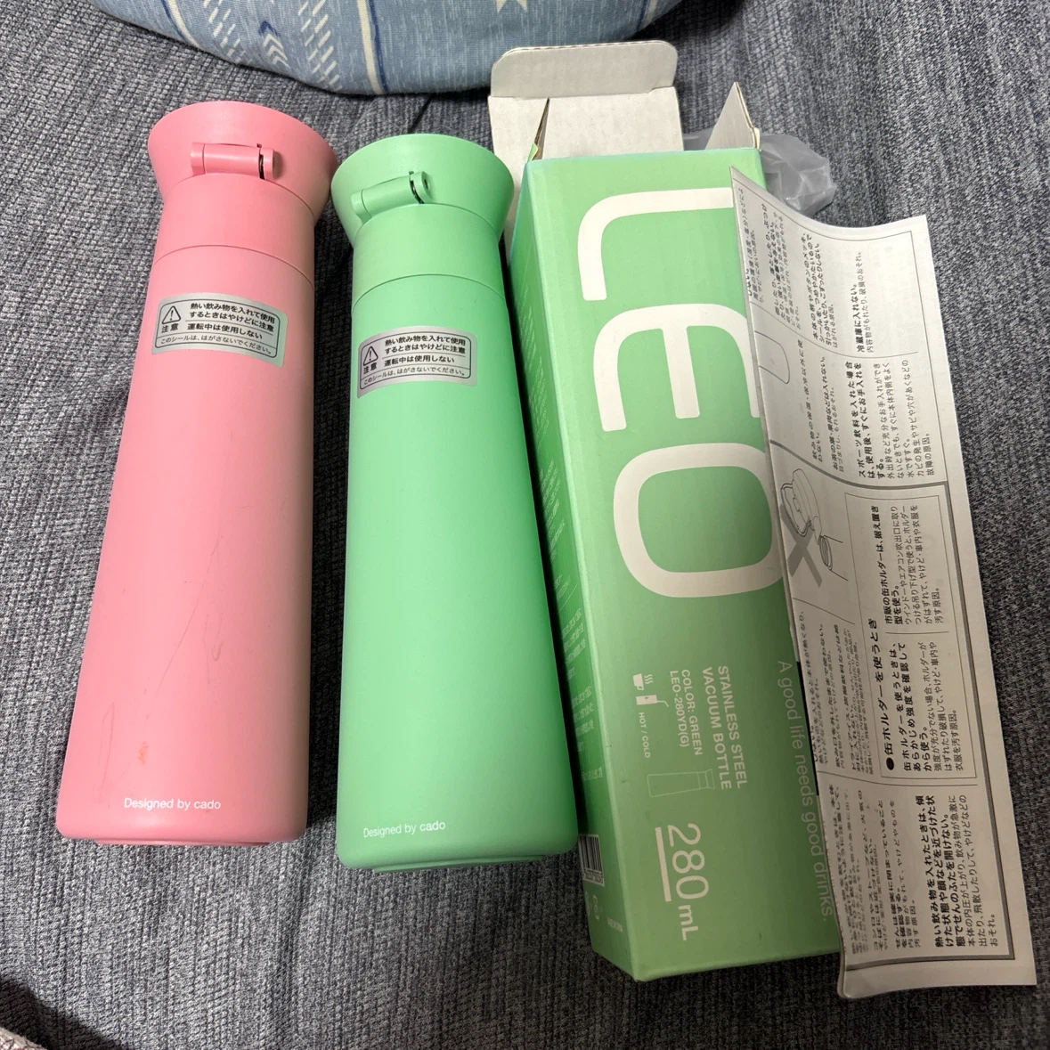 カドー LEO ステンレスボトル 280ml 2本セットの写真2枚目