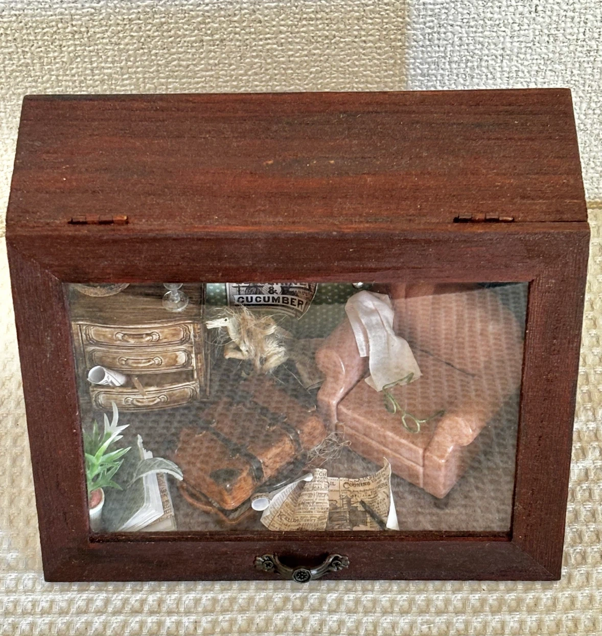 ハンドメイド 【探検家の部屋】ドールハウス ミニチュア ジオラマ ボックスの写真9枚目