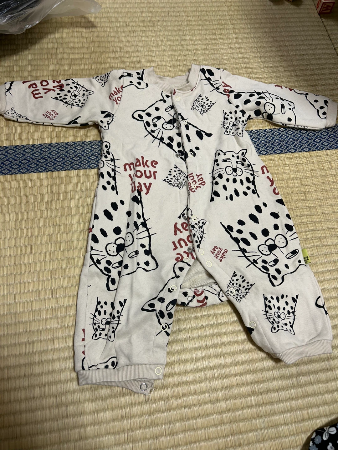 子供服 カバーオール ヒョウ柄 80cm