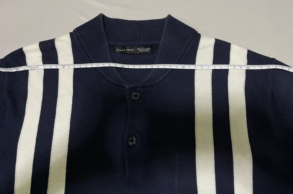 【美品】ZARA ザラ MAN ニッストライプの写真7枚目